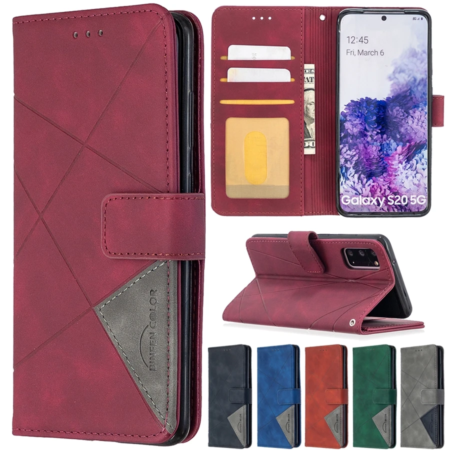 Leather Wallte Case For Samsung Galaxy S22/S21/S20 Plus/Ultra S21/S20 FE S10/S9 Plus Note 20 Ultra/10 Lite A03 Core A13 A33 A53