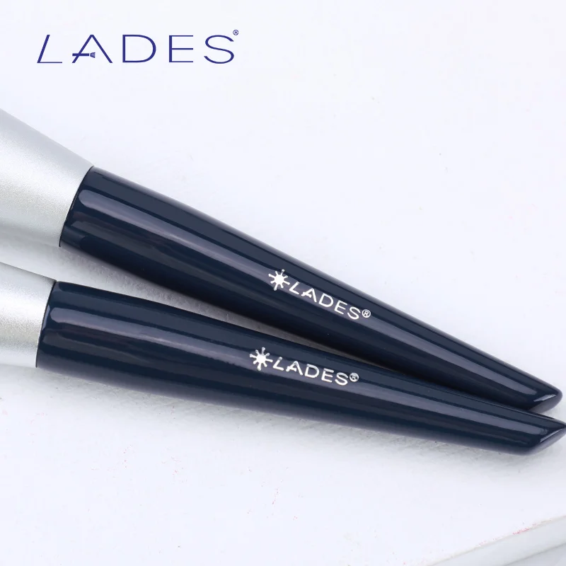 LADES 10PCS Makeup Brushes Sets Powder Blusher Foundation Make up Brush Blending Eyeshadow Brush Blue Beauty Tools With Pouch