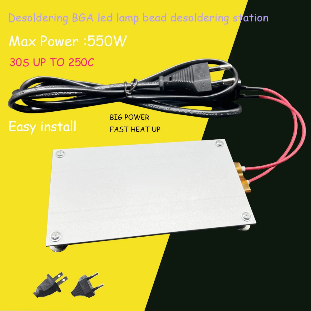 Desoldering BGA led lamp bead desoldering station BGA PCB repair plate heat station LCD strip chip repair thermostat  plate