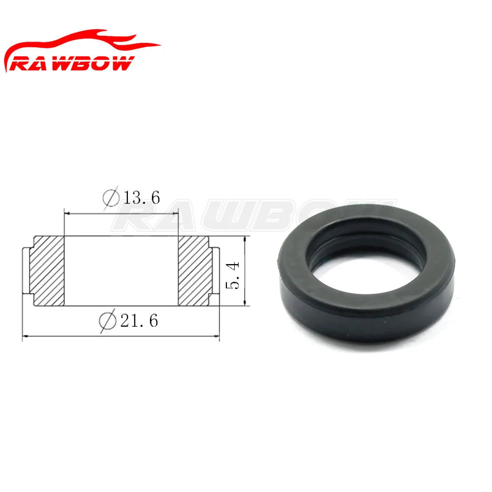 100 PCS Size 21.6*13.6*5.4mm 06164P2J000 Fuel Injector Rubber Seal 22013 For Honda Accord Civic Odyssey Acura RL TL Integra