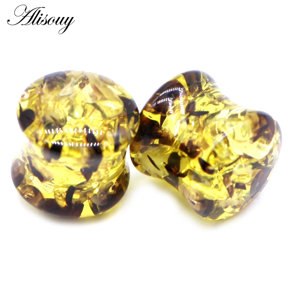 Unique Resin Ear Plugs Flesh Tunnels