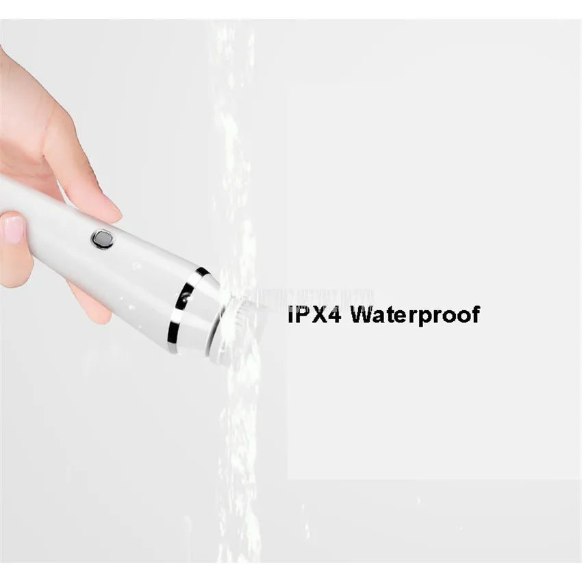 مقاوم للماء الكهربائية منظف الوجه مع وظيفة تدليك الكرة غسل فرشاة وجه الوجه المسام تنظيف جهاز الجلد جهاز تدليك لمراكز التجميل