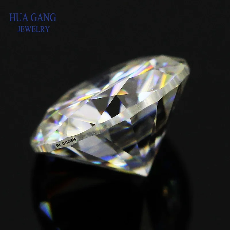 Moissanite 1.5 Carat D Màu Tròn 7.5 Mm Rời Moissanite Đá VVS1 Xuất Sắc Cắt Cao Cấp Thử Nghiệm Tích Cực Phòng Kim Cương