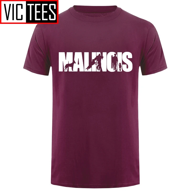 Men Brand Clothing Tees Casual Male Best Selling T Shirt Malinois Print T-Shirt Summer Style