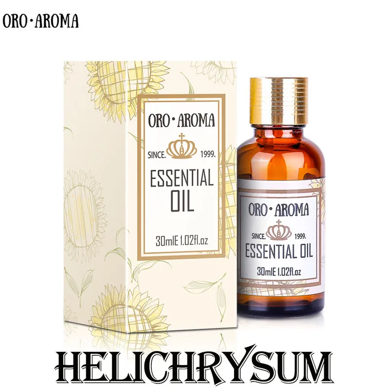 oroaroma natural Helichrysum Essential Oil antiinflammatory Anti-aging Relieve depression Helichrysum Oil