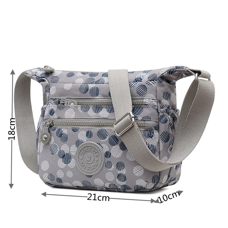 Bolsos de mensajero de nailon para mujer, bolso de mano informal de viaje, bolso cruzado multibolsillo de alta calidad