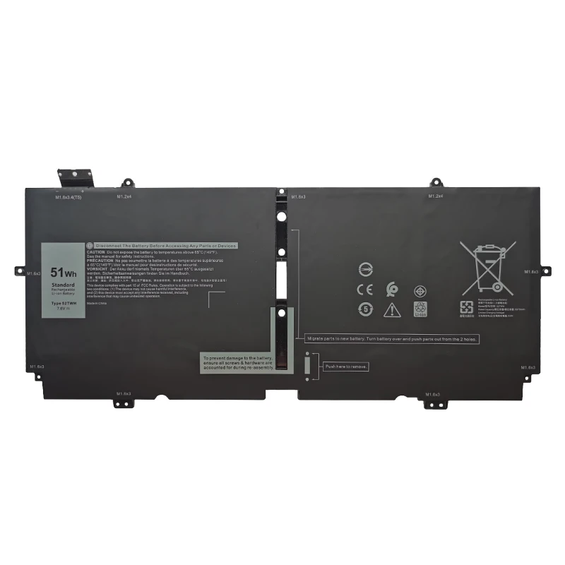 Imagem -05 - Supstone 52twh 13 Xx3t7 Bateria do Portátil para Dell Xps 7390 9310 2-em1 P103g001 P103g002 X1w0d 00fdrt