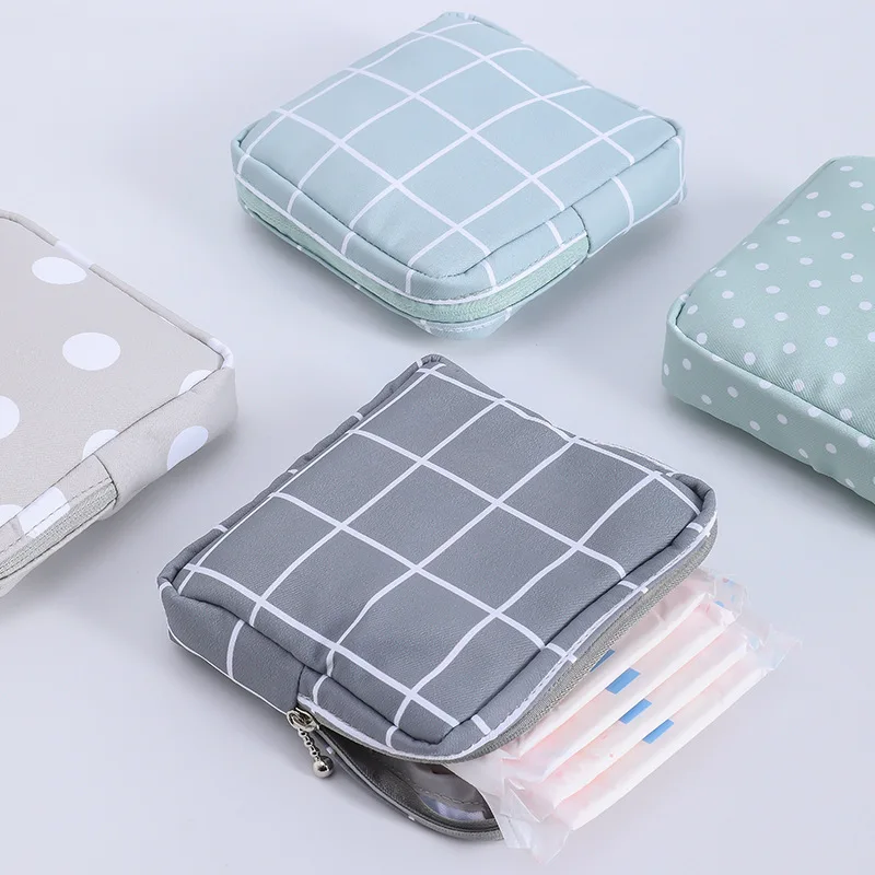 

Multi-functional Sanitary Pad Napkin Towel Pouch Organizer Mini Folding Women Cute Bag Credit Card Holder Coin Purse Cosmetics