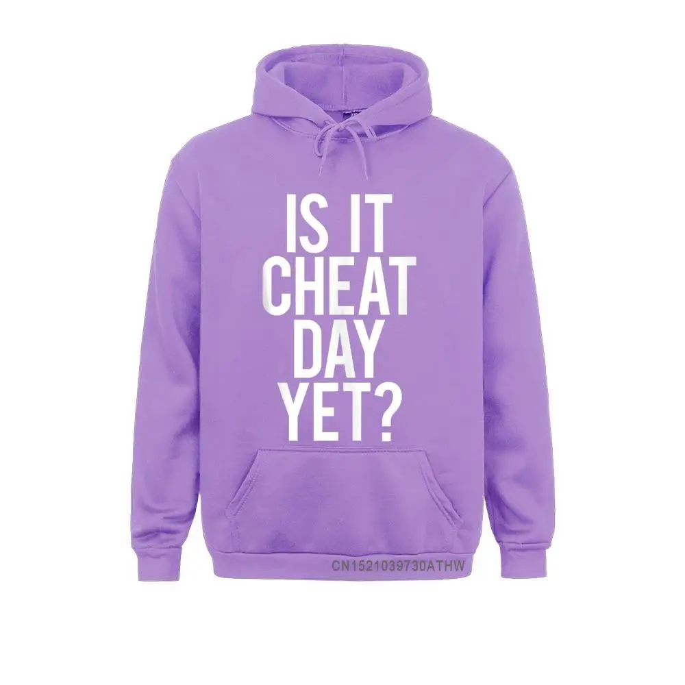 Is It Cheat Day Yet Funny Gym Saying Workout Diet Gift Idea Coupons Women Men Sweatshirts Long Sleeve Hoodies Sportswears