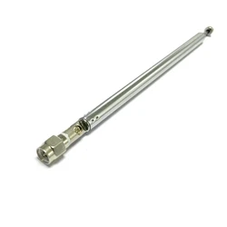 1PC Replacement 164mm Long 7 Sections Telescopic Antenna SMA Male for Radio TV Aerial DIY Wholesale Price