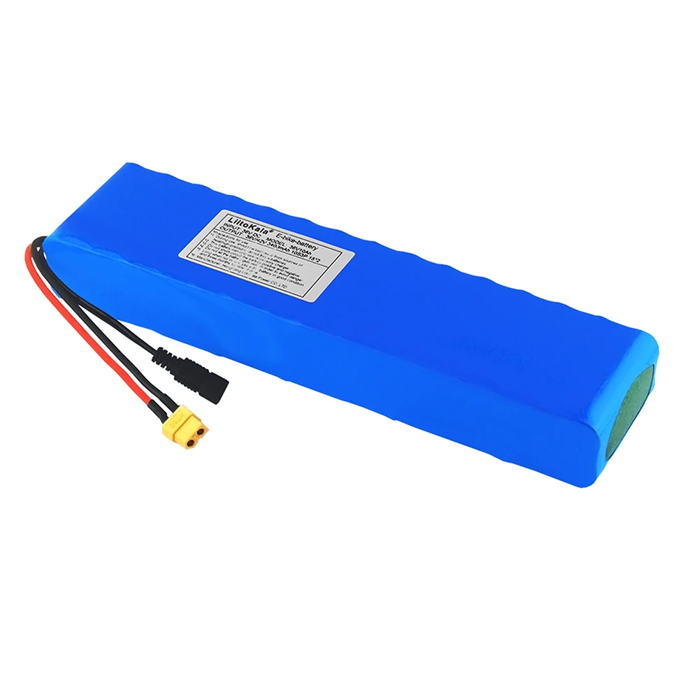 LiitoKala 36V 10Ah 600watt 10S3P lithium ion battery pack 15A BMS For xiaomi mijia m365 pro ebike bicycle scoot XT60 T Plug