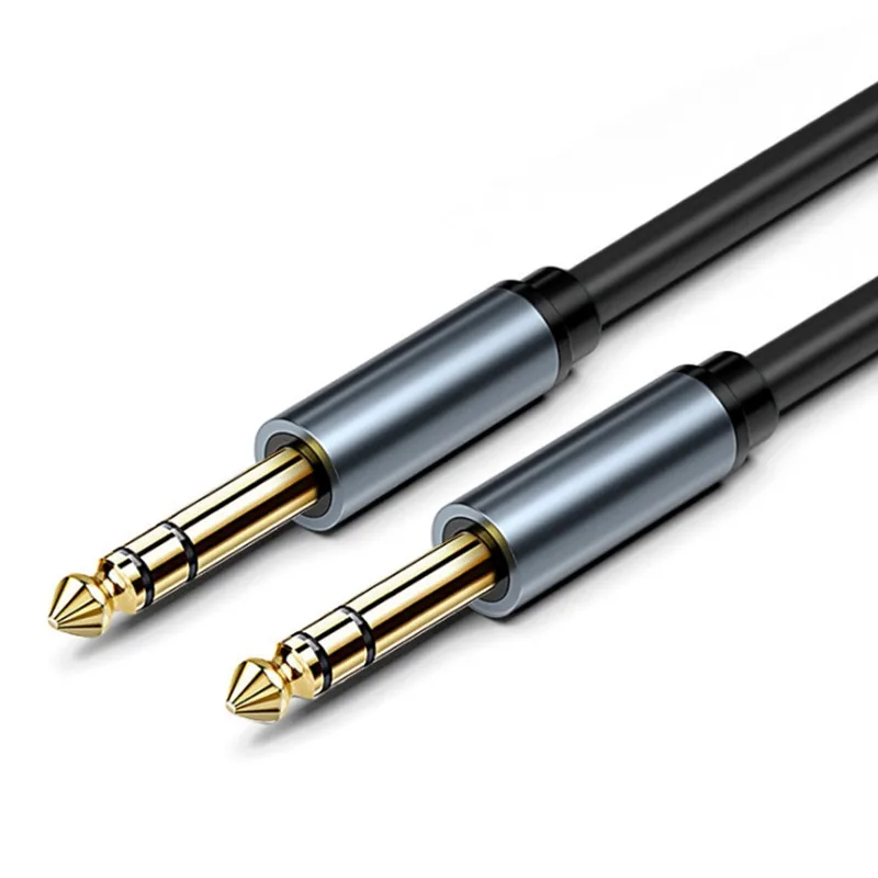 6.35mm Jack Audio kabel do 6.35mm Jack męski stereofoniczny zestaw do instrumentu gitara wzmacniacz miksujący bas 1m 2m 3m 5m