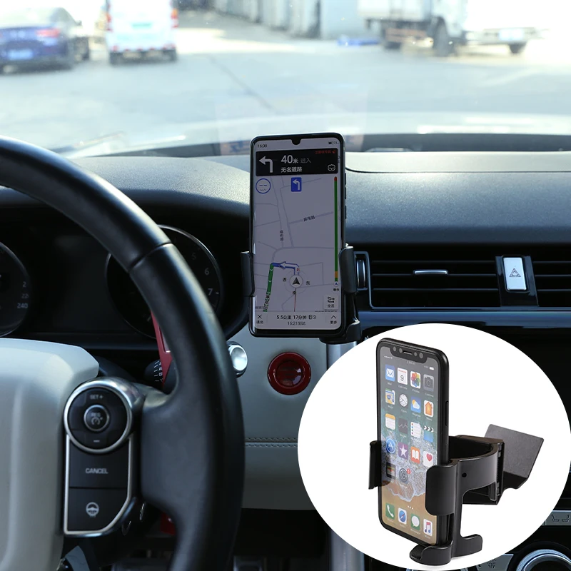 Car Multifunctional Holder GPS Navigation Mobile Phone Holder Stand For Land Rover Discovery 5 LR5 L462 2017-20 Car Accessories