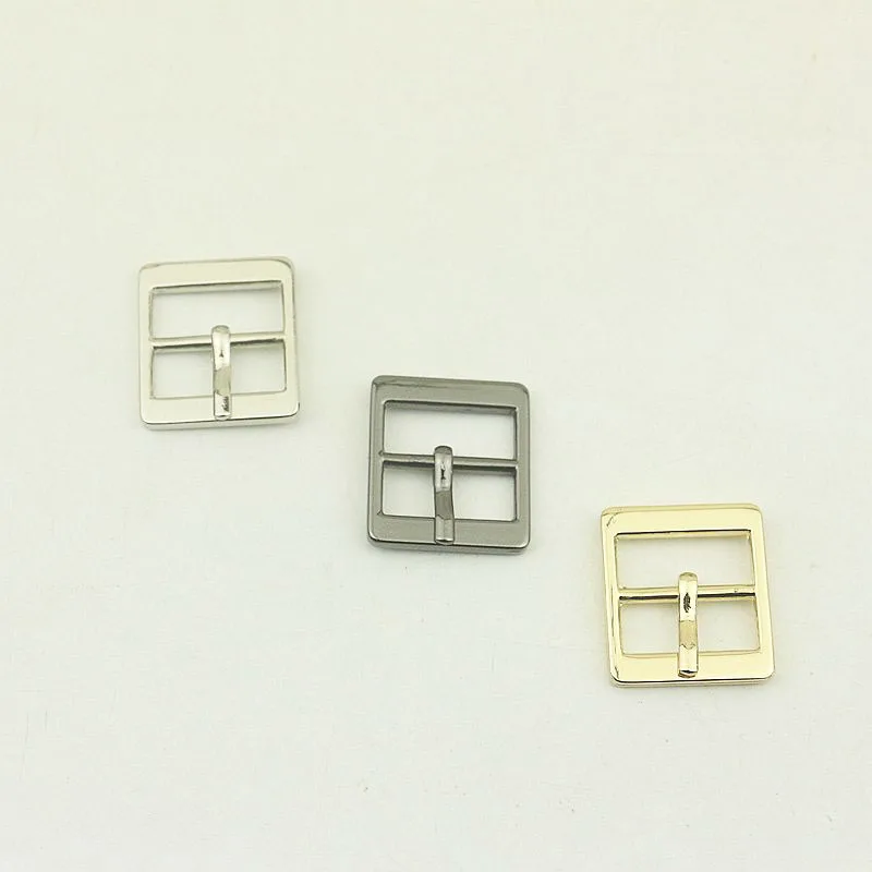 30pcs 20mm Rectangle Metal Pin Roller Buckle Bags Shoes Belt Slider Buckles DIY Leather Craft Adjust Clasp Hardware Accessories