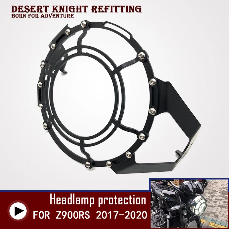 

For Kawasaki Z900RS 2017 2018 2019 2020 Motorcycle Vintage Headlight Protector Retro Grill Head light Lamp Cover Z900 RS