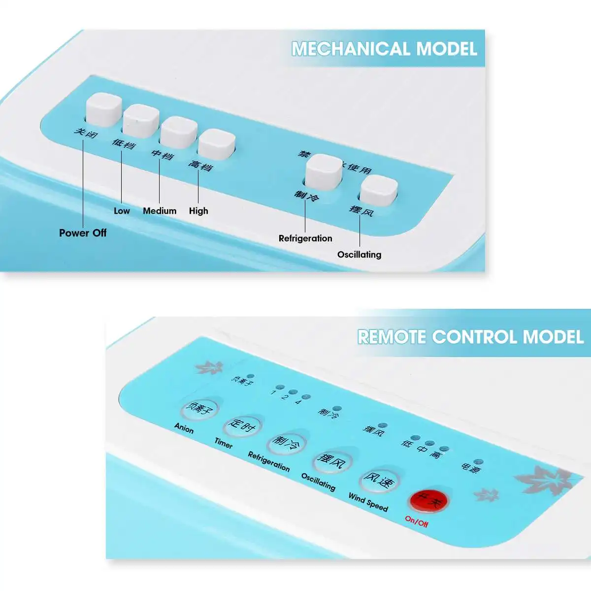 Imagem -06 - Condicionador de ar Portátil ar Condicionado 65w 220v Natural Vento Ventilador Refrigeração ar do Agregado Familiar para Sala Estar Nova Chegada2023