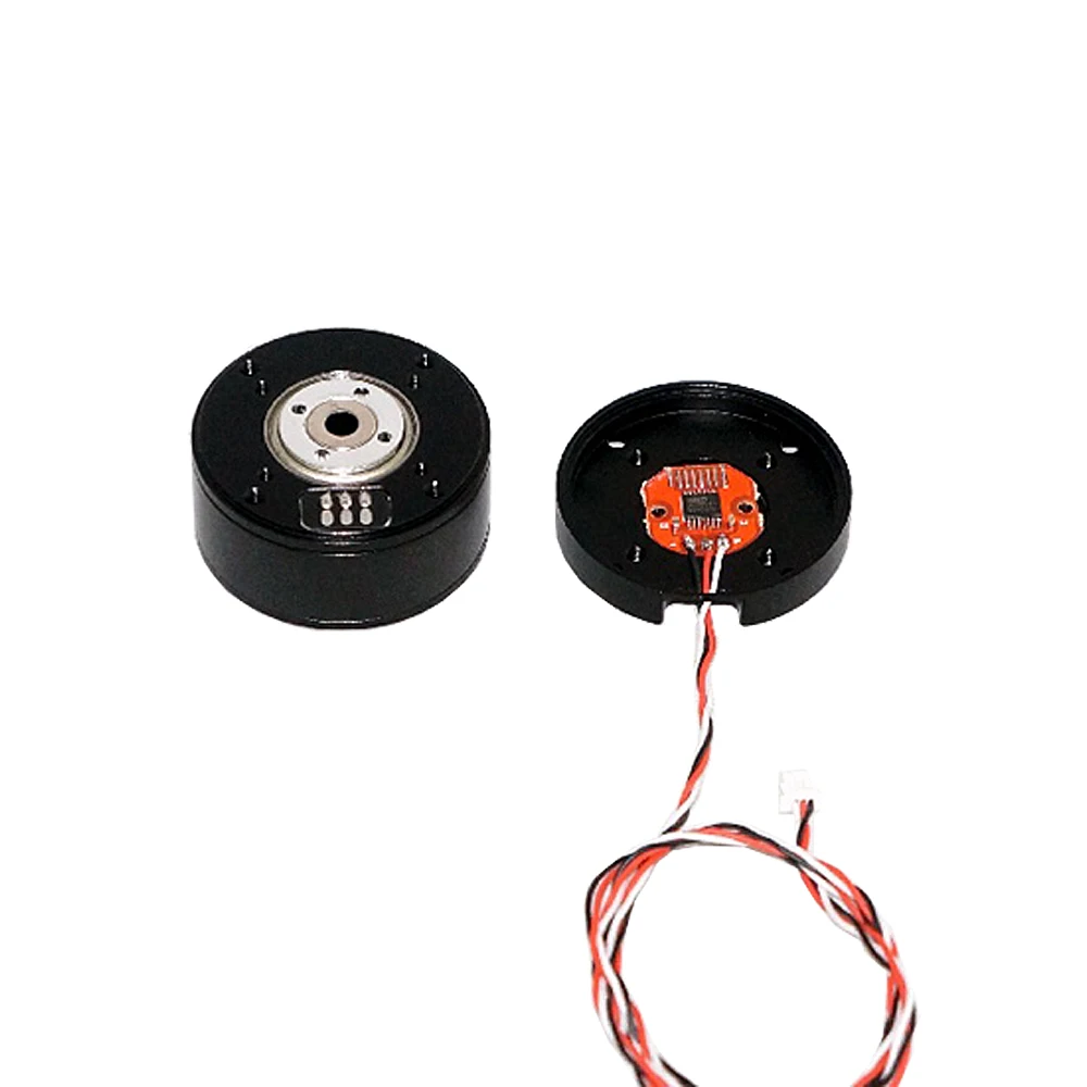 HT3510 Giunto Cardanico Della Macchina Fotografica Motore Brushless 12.6 millimetri Albero Cavo Motore per 12CH Slip Ring ILDC Encoder Motore con AS5048A/ AS5600 Encoder