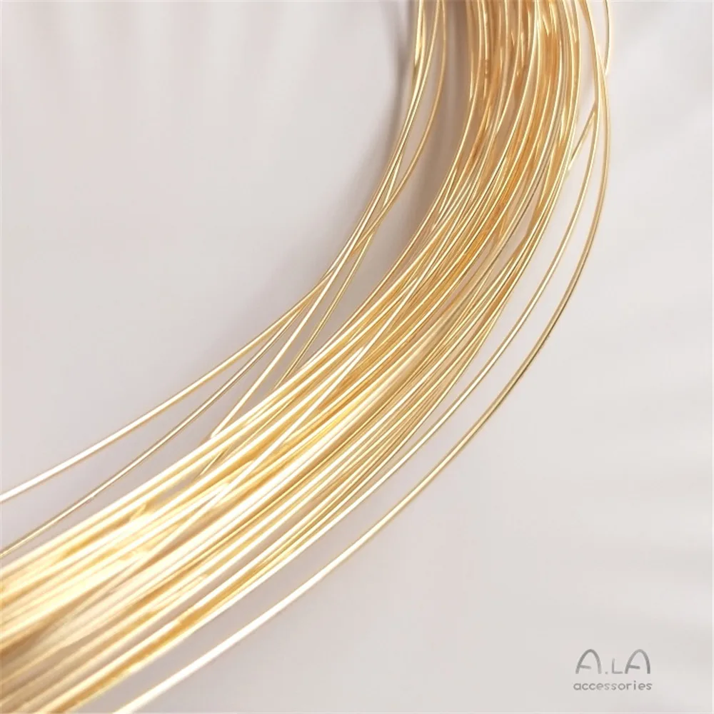 14K Gold Plated Semi-hard wire not peeling gold wire manual winding diy first jewelry material