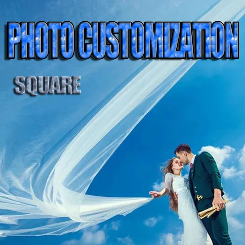 5D DIY Diamond painting Cross stitch Photo custom girl Full Square Diamond embroidery Wedding boy Full Diamond mosaic family