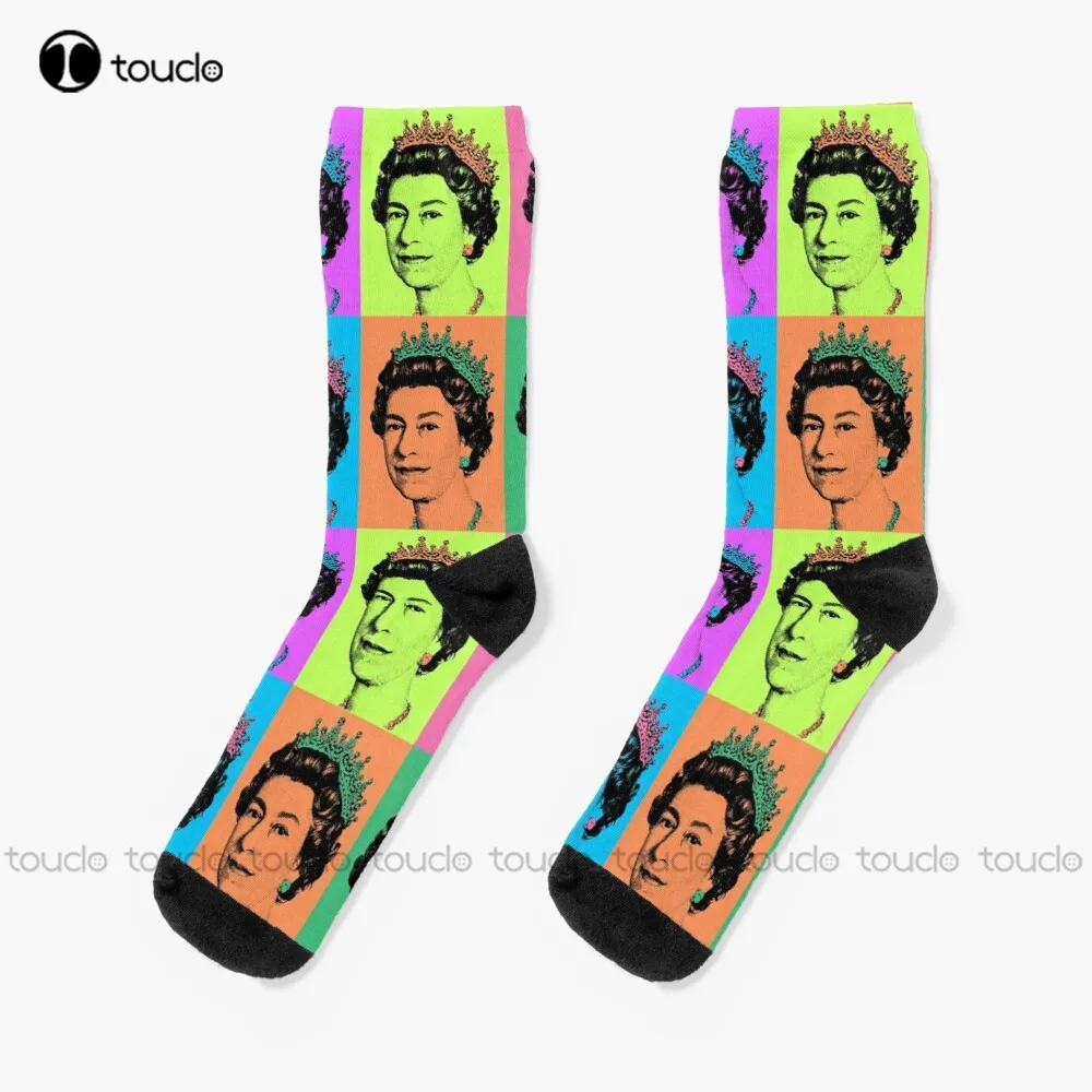 Queen Elizabeth Ii England Socks Custom Men Socks Christmas Fashion New Year Gift Unisex Adult Teen Youth Socks Hd High Quality