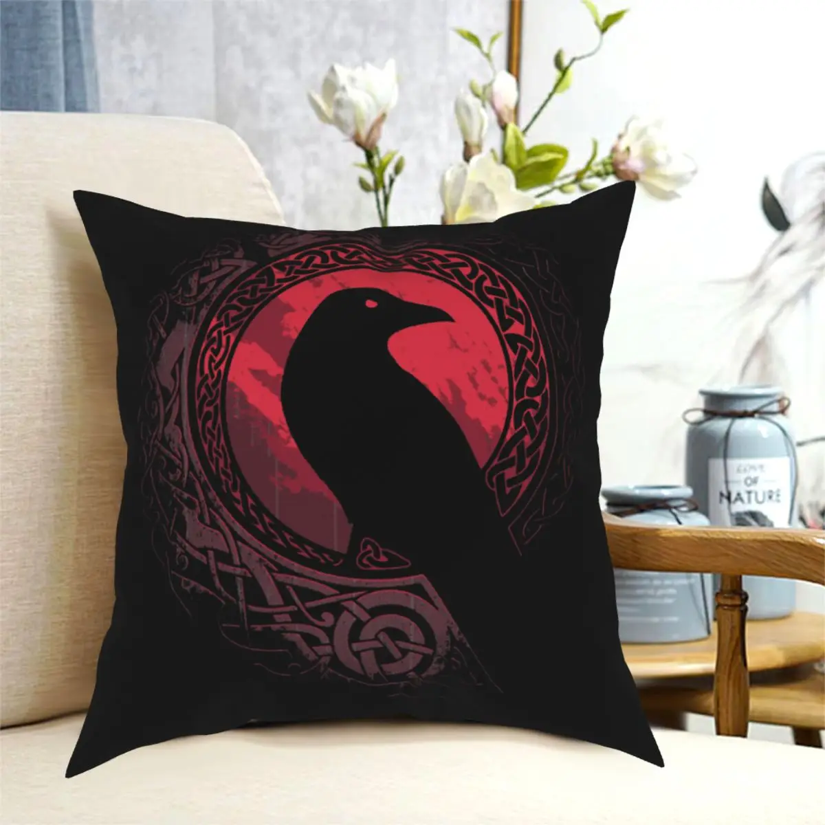 EDDA Essential Throw Pillow Case Viking Size 30 40 45 50 Coussin Covers DIY Printed Breathable For Sofa Decor