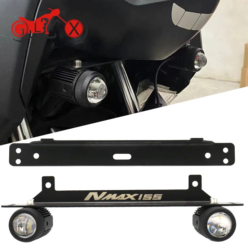 

Motorcycle Accessories for YAMAHA NMAX155 N-MAX NMAX 155 2020 2021 2022 Spotlight Bracket Holder Sport Light Fog Lights Mount