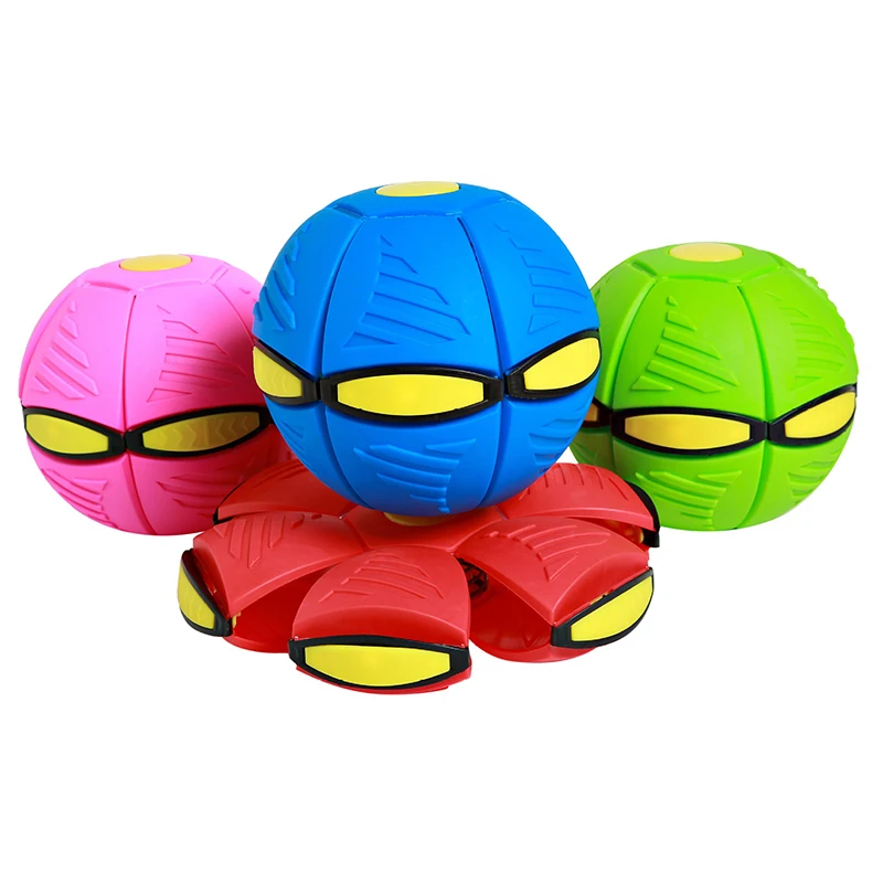 Flying Saucer Ball Magic Deformation Light Flying Toys, Decompression Children Outdoor Fun Gift Parent-child Interactive