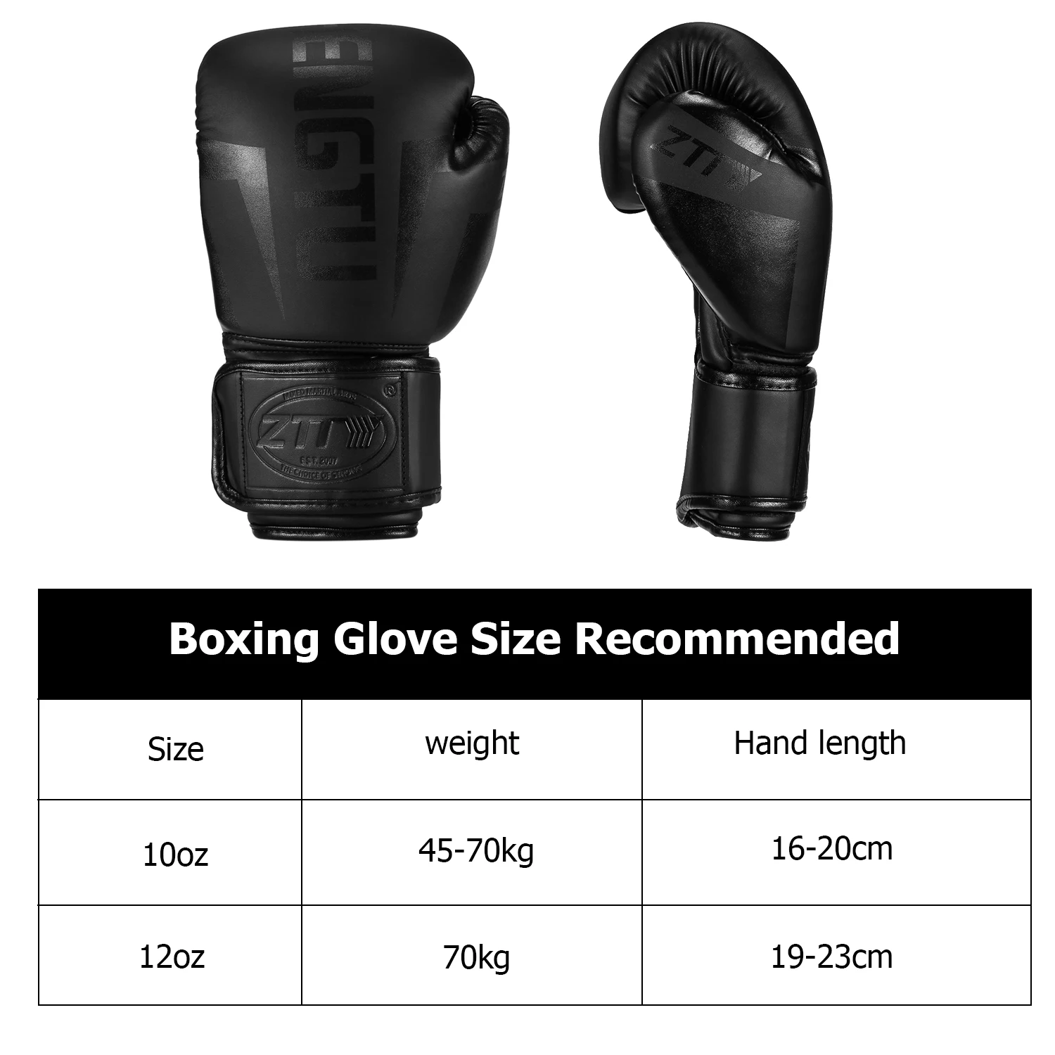 ZTTY Kick Boxing Gloves for Men Women PU Karate Muay Thai Guantes De Boxeo Free Fight MMA Sanda Training Adults Kids Equipment