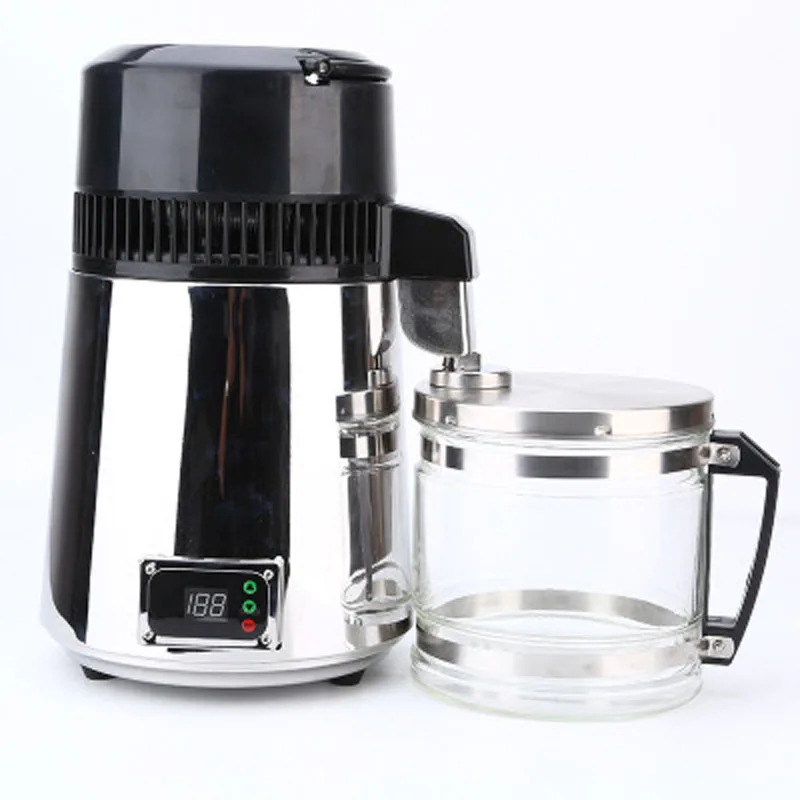 Household 4L Distilled Water Purifier Machine Pure Water Filter System 304 Stainless Steel for Healthy Drinking