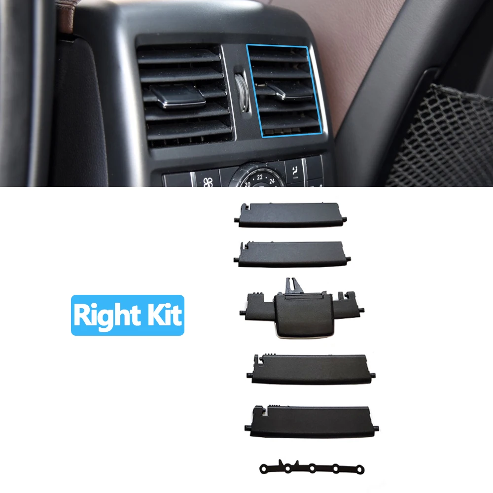 Car Rear AC Air Conditioner Vent Outlet Grille Slide Clip Repair Kit For Mercedes Benz W166 W292  ML350 GL450 ML GLE