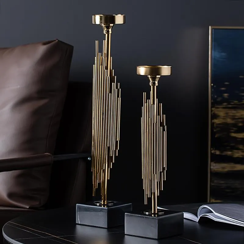 

Металлический подсвечник, чашки, современный планер, садовый высокий Свадебный винтажный роскошный золотой железный портфель, домашний декор