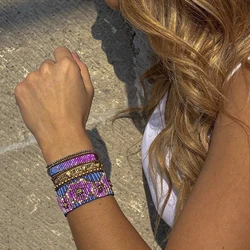 BLUESTAR 2021 Femme Bracelet MIYUKI Bead Bracelets Flower Pulseras Mujer Moda Handmade Braided Jewelry Armband