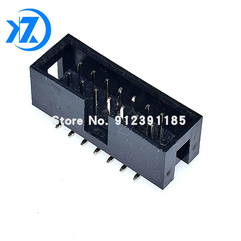 10pcs 2.54mm Pitch SMT DC3 Male Connector 6 8 10 12 14 16 20 24 26 34 40 Pin Box Header IDC Socket 6P 8P 10P 12P 14P 16P 20P 40P