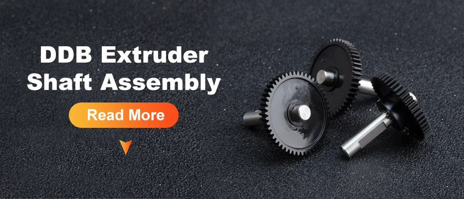 Trianglelab DDB Extruder Wellenbaugruppe mit Zahnrad für DDB Sherpa Extruder Upgrade-Set mit Schraube für Primärantrieb 1,75/5,0 mm für 3D-Drucker – Detail 1