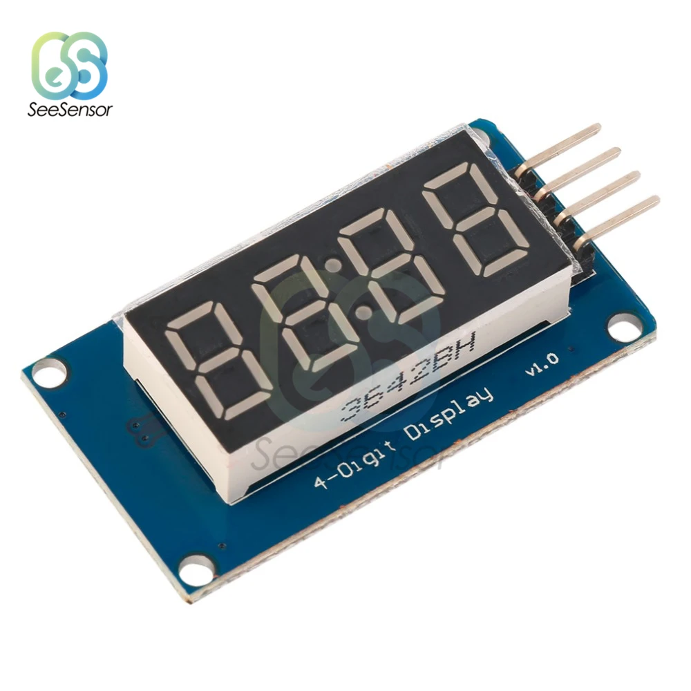 TM1637 4 bit 7 segmenti 0.36 pollici modulo Display digitale a LED orologio tubo anodo rosso quattro pacchetto scheda Driver seriale per arduino