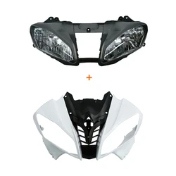 Motorcycle Unpainted Upper Front Fairing Cowl Nose Headlight For Yamaha YZF R6 2008-2016