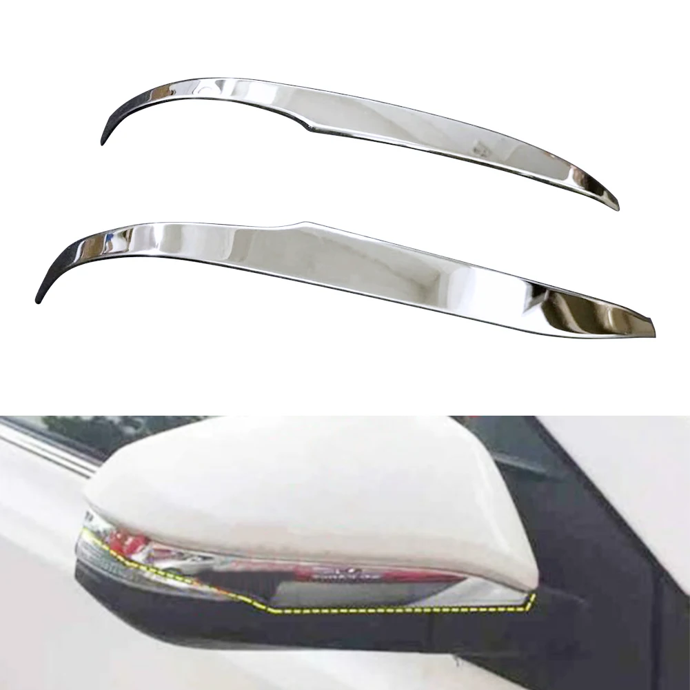 Car Side Rearview Mirror Decorate Molding Trim For Toyota Voxy R80 2018 2019 2020 ABS Chrome Styling Accessories