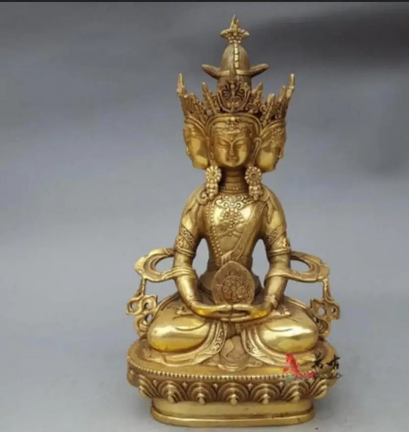 

Copper Statue Buddhist brass VAIROCANA, Herr der Mitte buddha statue