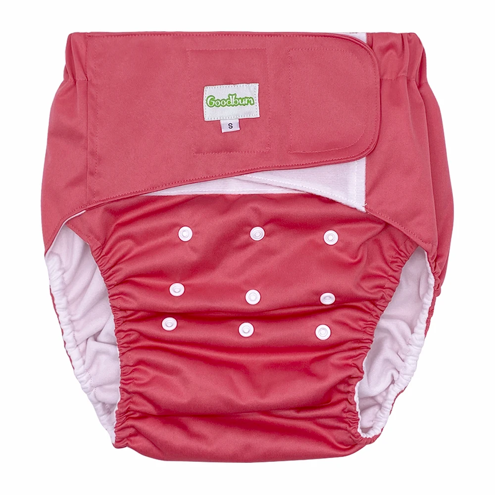 Goodbum Adult Cloth Diapers Reusable The Elderly Washable Diapers Breathable Incontinence Pants Without Insert