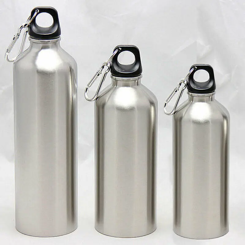 Stainless Steel Water Bottle Double Wall Vacuum Insulated Sports Gym Metal Flask Outdoor Portable Aluminum Sports Water Bottles