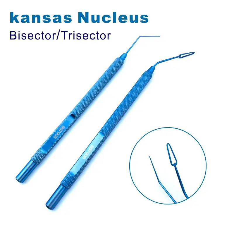 Titanium Kansas Nucleus Bisector/Trisector For manual small incision surgery ophthalmic Pet Surgical Instruments