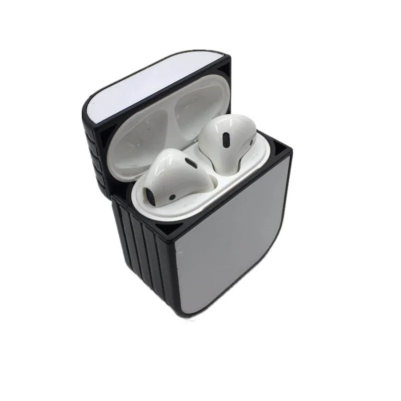 2D Sublimation Case For Airpods 2 3 4 Pro Pro2 PC Hard Blank Printed Cover with Aluminum Sheet 10pcs wholesale dropship