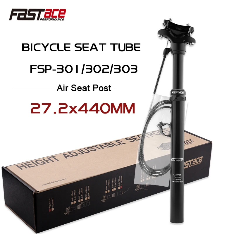 FASTACE Telescopic Seatpost 27.2/28.6/30.0/30.4/30.9/31.6/33.9mm Bicycle Dropper 440mm Internal Routing External Cable Remote