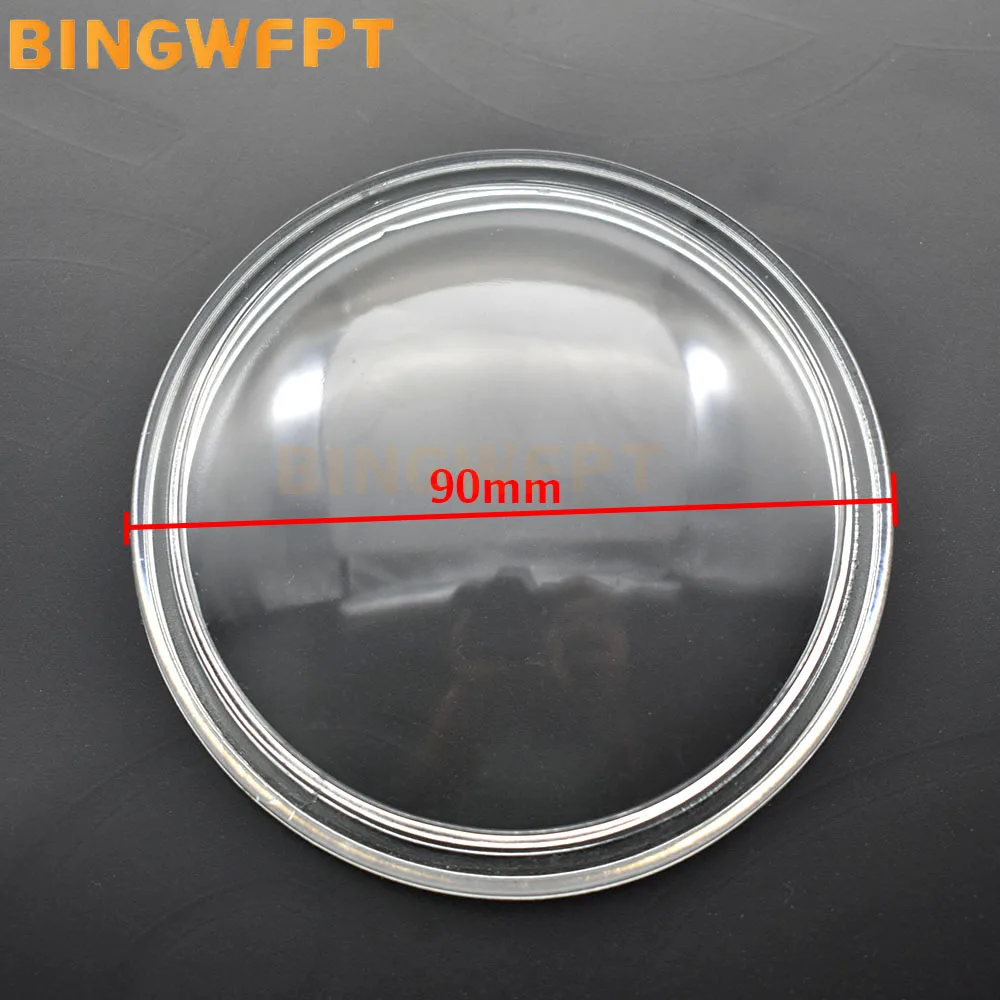 2PCS/Lot Yellow Diameter 90mm FOG LAMPS LIGHTS Tempered Glass Waterproof Fog Lamp Fog Light Glass Cover