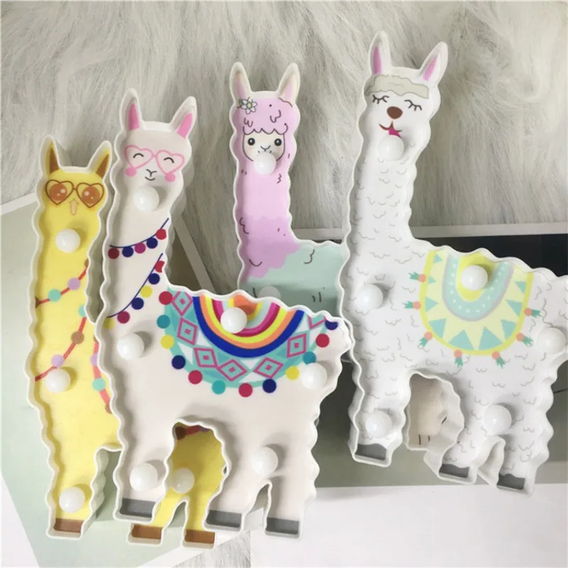 Llama Decor Toys for Kids Wall Decoration Night Lamp for Pregnant Woman, Kids, Baby Shower, Nursery, Battery Operated Nightlight