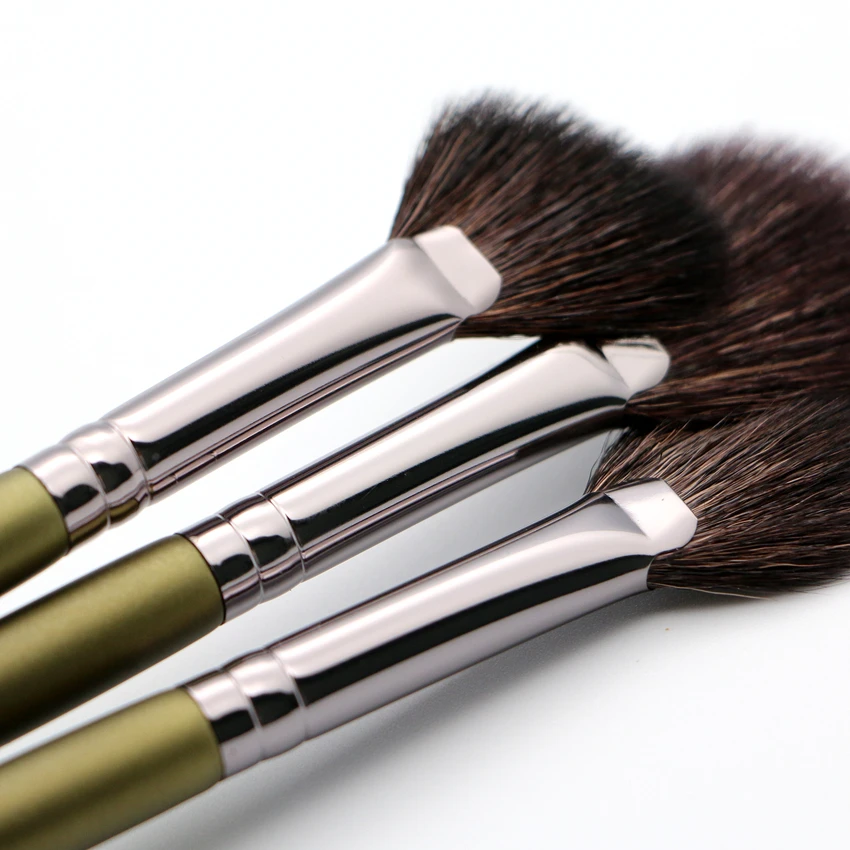 Fan Makeup Brushes Highlighter Top Goat Hair High Quality Eye Shadow Blender Contour Eyebrow Eyeshadow Powder Make Up Brush