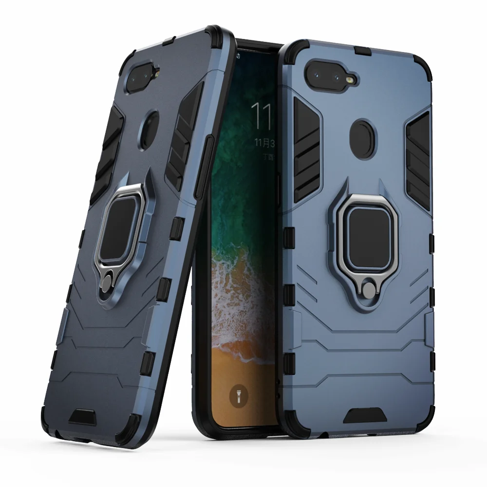 

Magnetic Car Shockproof Ring Armor Phone Back Cover, OPPO Realme 2 Pro F9 A7X F9PRO Realme U1 Case