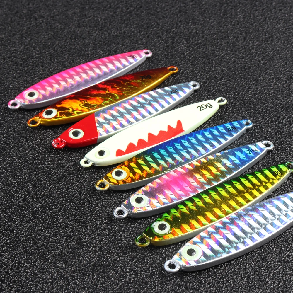 TEUKIM Metal Jig 10G 20G Shore Casting Jigging Lure Shore Casting Spoon Saltwater Jack Fishing lure Bit Artificial Bait