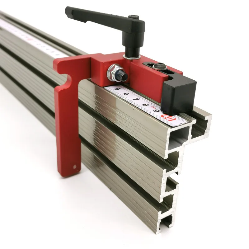 600mm/800m Height Miter Track T-track Stop Sliding Brackets T-Slot Aluminium Profile Woodworking Workbench DIY Accessories