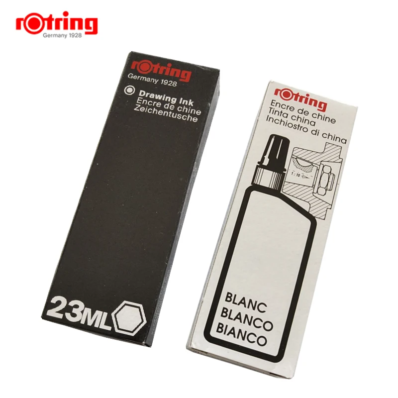 Rotring 23ml Drawing ink for rotring Isograph Pen black/blue/red/green/white  1piece